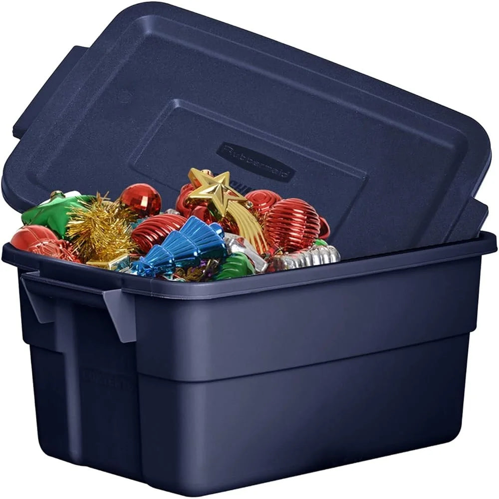 12 Pack 3 Gallon Stackable Storage Containers with Lids Durable Reusable Totes Organizing Home Garage Office Supplies